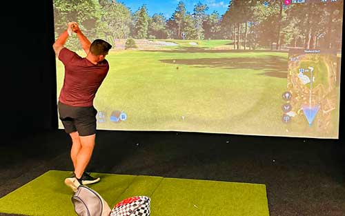 Trailhead golf course Indoor simulator